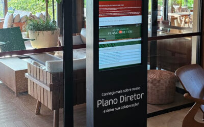 Plano Diretor nas telas dos novos totens