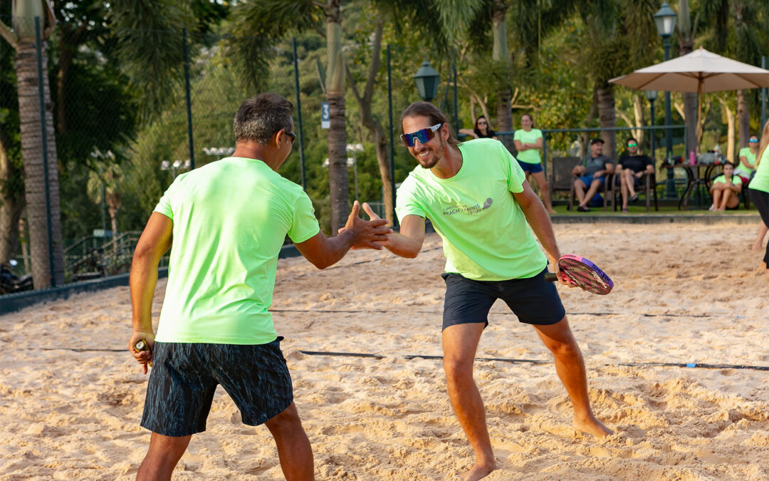 Em fotos: como foi o Amistoso de Beach Tennis