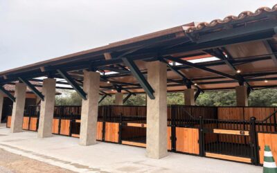 Concluímos a construção das baias provisórias na Vila Hípica